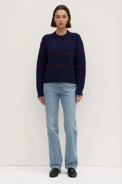 Beau Stripe Merino Wool Knit^Assembly Label Clearance