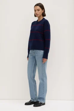 Beau Stripe Merino Wool Knit^Assembly Label Clearance