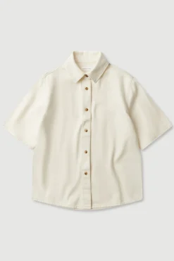 Boxy Denim Short Sleeve Shirt^Assembly Label Outlet