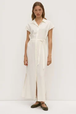 Heather Silk Maxi Shirt Dress^Assembly Label Clearance
