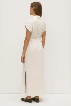 Heather Silk Maxi Shirt Dress^Assembly Label Clearance