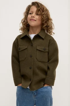 Kids Wool Overshirt^Assembly Label Best