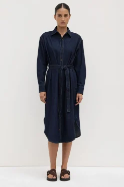 Kiera Recycled Denim Midi Shirt Dress^Assembly Label Discount