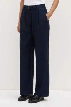 Kiera Recycled Denim Pleat Front Pant^Assembly Label Sale