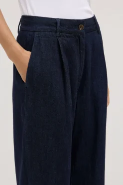 Kiera Recycled Denim Pleat Front Pant^Assembly Label Sale
