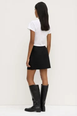 Moss Wool Silk Mini Skirt^Assembly Label Fashion