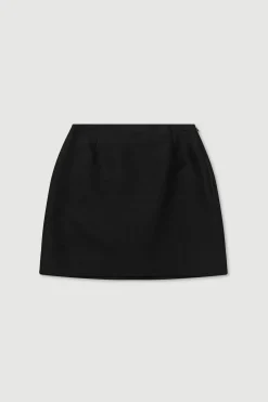 Moss Wool Silk Mini Skirt^Assembly Label Fashion