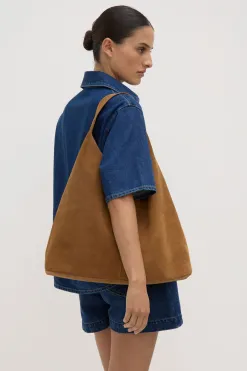 Neve Suede Shoulder Bag^Assembly Label Online