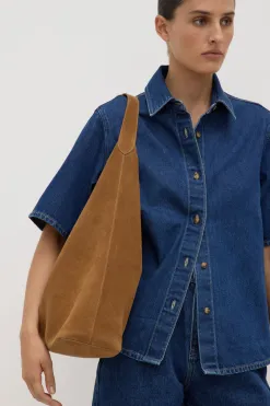 Neve Suede Shoulder Bag^Assembly Label Online