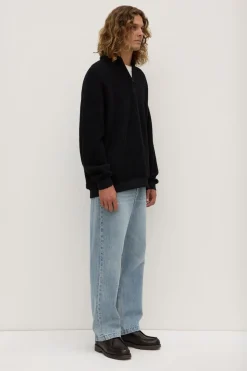 Palmer Wool Blend Funnel Neck Zip Sweat^Assembly Label Sale