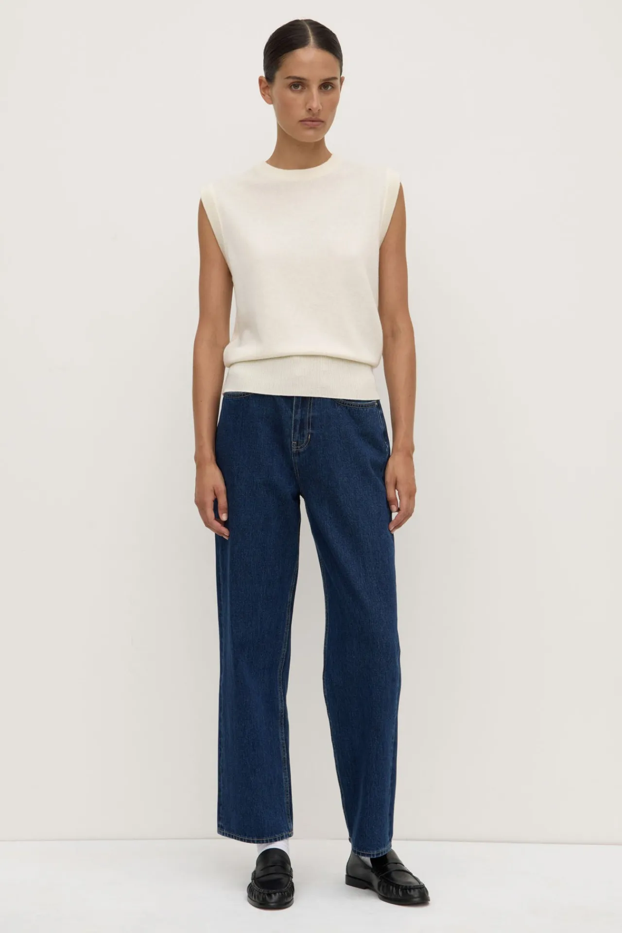 Relaxed Cashmere Vest^Assembly Label Hot