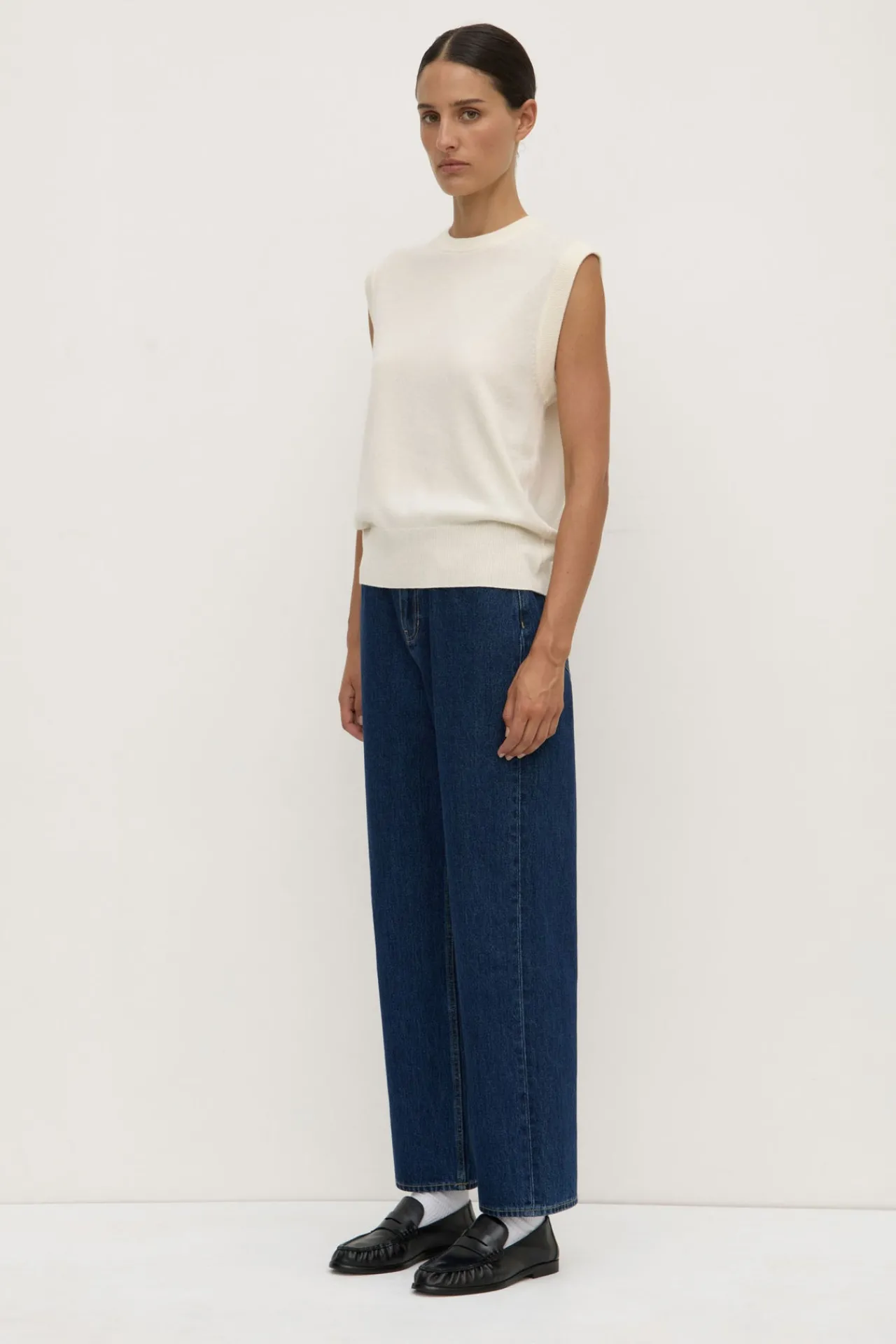 Relaxed Cashmere Vest^Assembly Label Hot