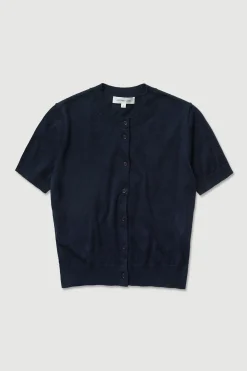 Semra Cotton Cashmere Short Sleeve Cardigan^Assembly Label Fashion