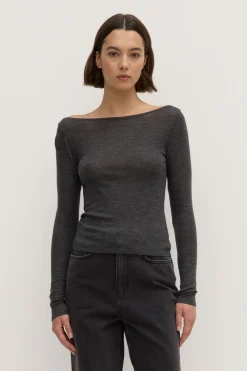 Shannon Wool Bateau Long Sleeve Top^Assembly Label Clearance