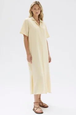Silk Resort Shirt Dress^Assembly Label Outlet