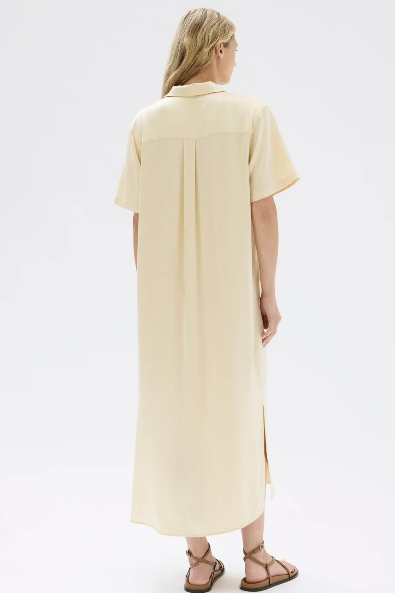 Silk Resort Shirt Dress^Assembly Label Outlet