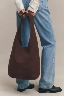 Suede Hobo Bag^Assembly Label Discount