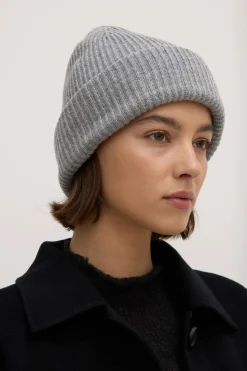 Wool Cashmere Rib Beanie^Assembly Label New